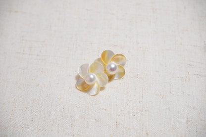 Plumbago Two-Way Mother-Of-Pearl Studs