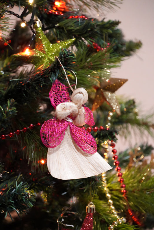 Abaca Anghel Christmas Ornament (Pink)