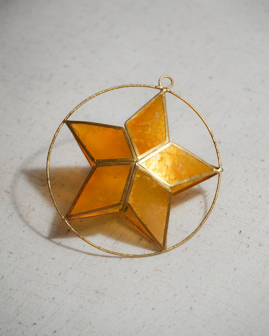 Small Parol Christmas Ornament (Yellow)