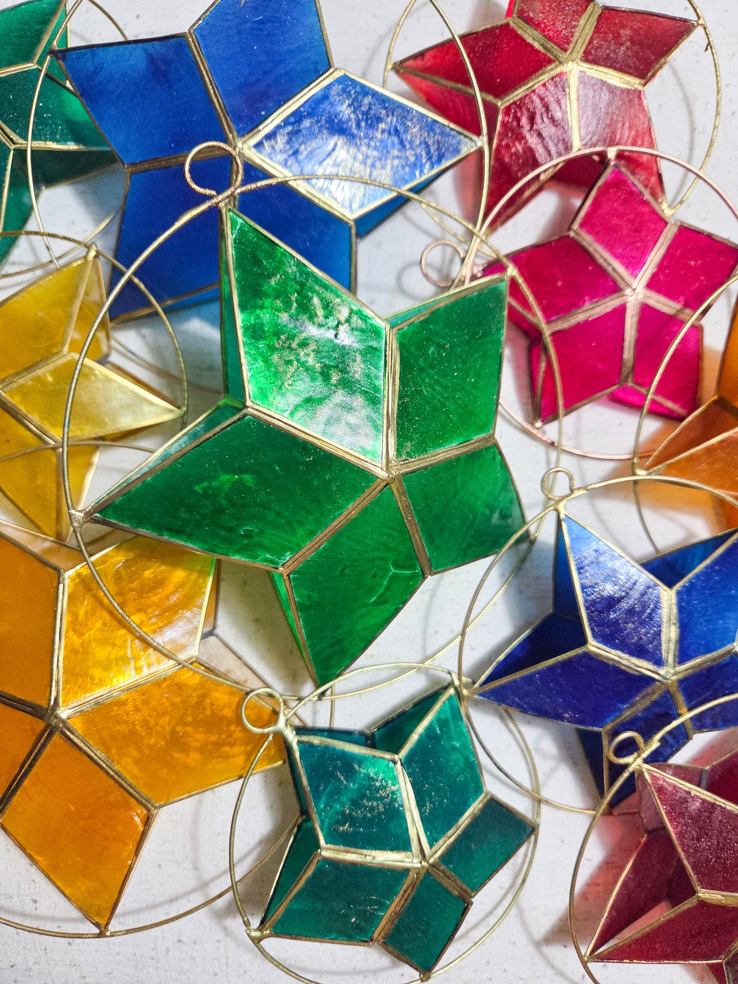 Small Parol Christmas Ornament (Yellow)